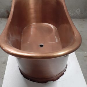 Free Standing Double Sleeper Aged Copper Bath Tub