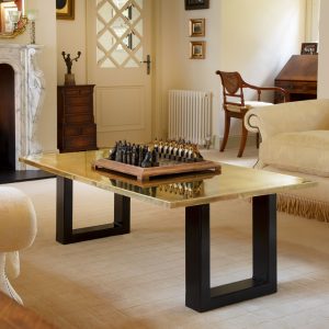 Aged Brass Coffee Table