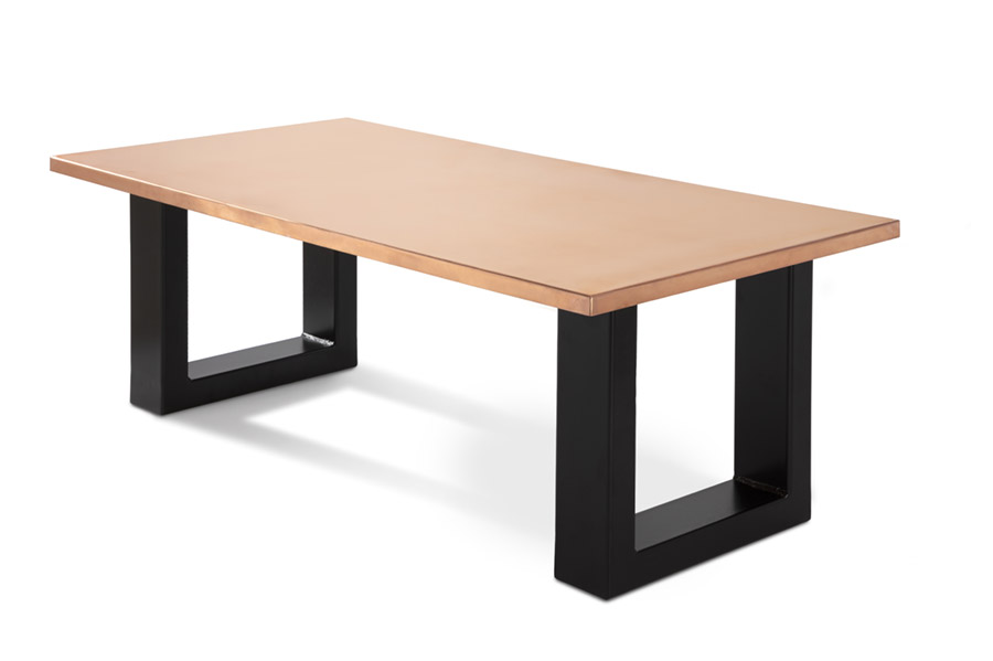Aged Copper Coffee Table