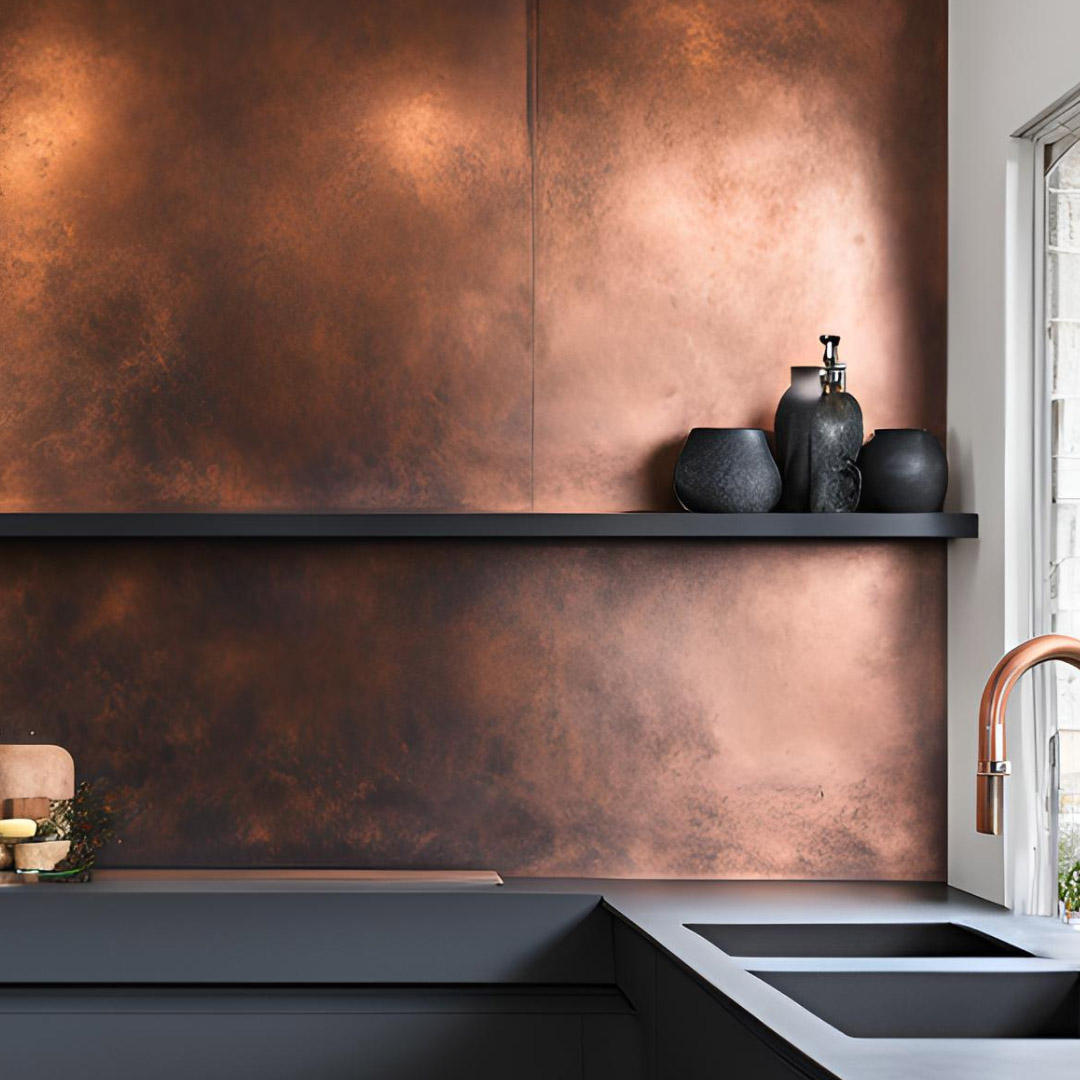 Antique Burnished Copper - 0.9mm 150x150mm Sample - Image 2