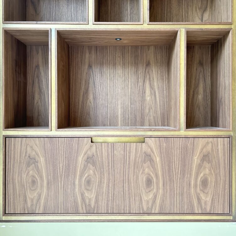 aged brass cabinet inlays