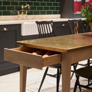 Aged Brass Dining Table